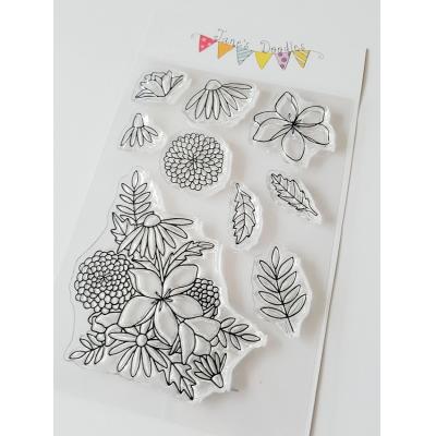 Jane's Doodles Clear Stamps - Wild Flowers